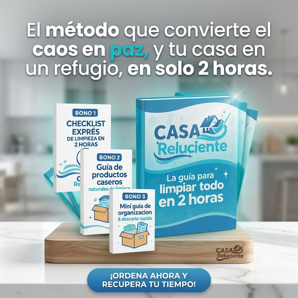 Método Casa Reluciente: La guía práctica para limpiar toda tu Casa en 2 horas y mantenerla ordenada durante la semana